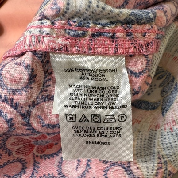 Loft Floral Ruffle & Button Top - Picture 7 of 7